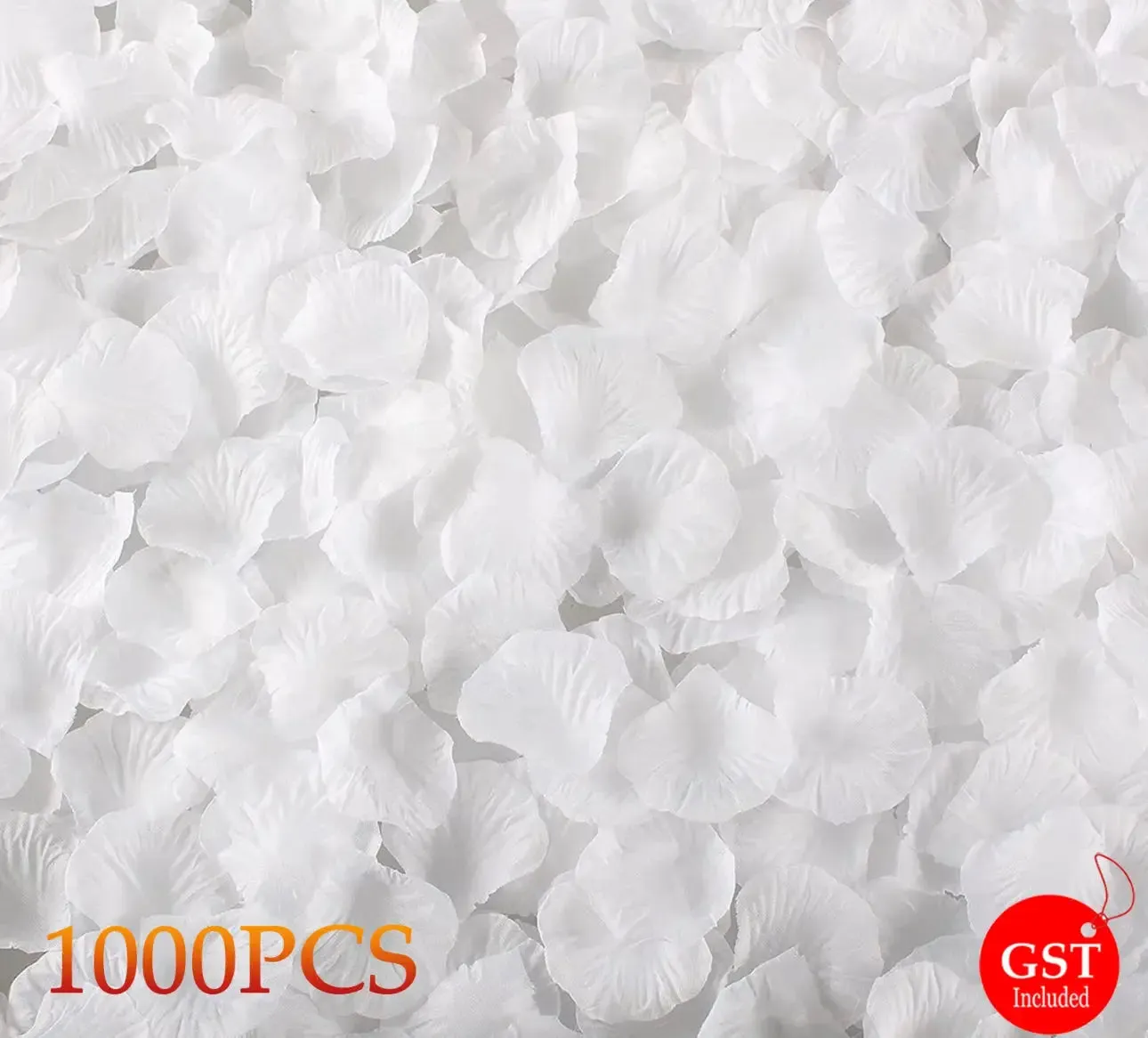 100 Pcs/Pack Artificial Flower Rose Petals for Wedding Valentine's Day Decor WHITE