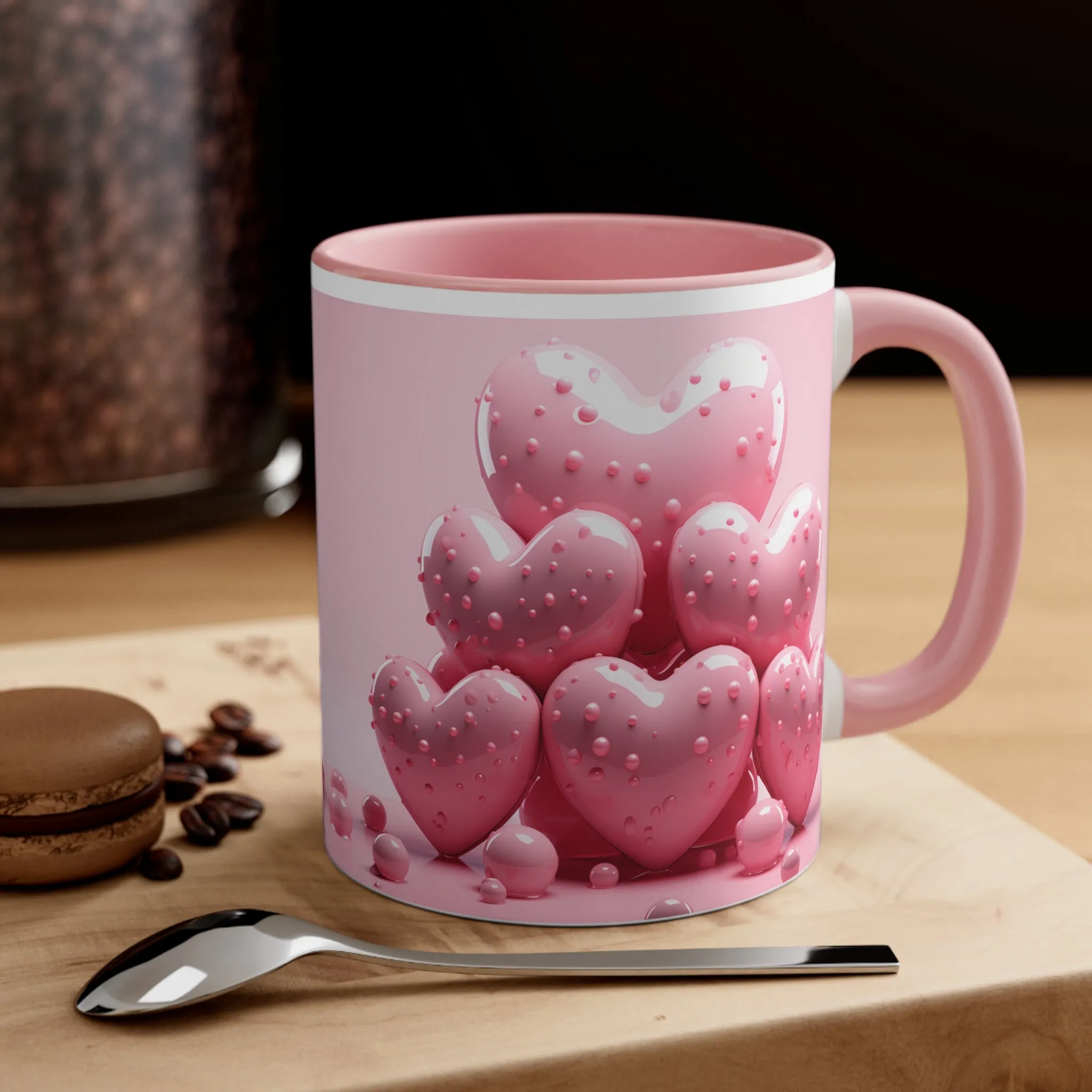 3D Valentine candy heart mug, couple mug, love heart couple mug, Funny Valentine Heart Candy, heart candy mug, conversation heart mug, Heart-Shaped Mug, Coffee Mug, 11oz