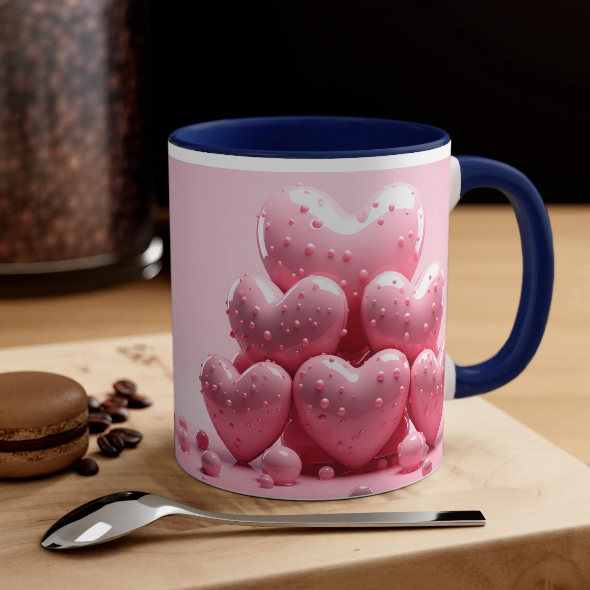 3D Valentine candy heart mug, couple mug, love heart couple mug, Funny Valentine Heart Candy, heart candy mug, conversation heart mug, Heart-Shaped Mug, Coffee Mug, 11oz