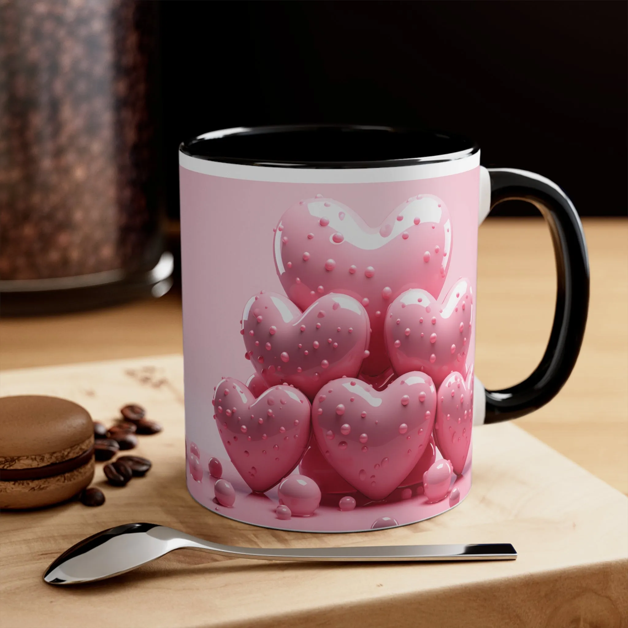 3D Valentine candy heart mug, couple mug, love heart couple mug, Funny Valentine Heart Candy, heart candy mug, conversation heart mug, Heart-Shaped Mug, Coffee Mug, 11oz