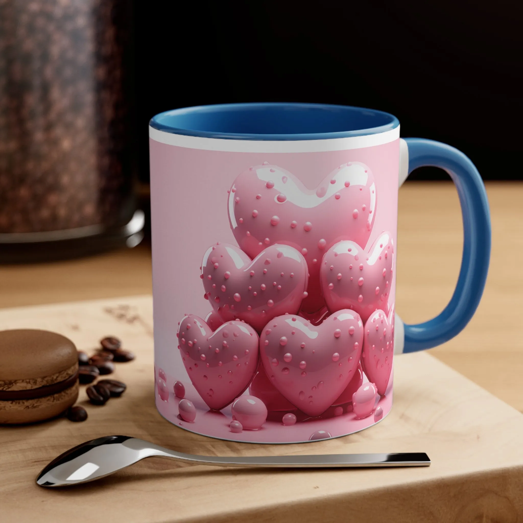 3D Valentine candy heart mug, couple mug, love heart couple mug, Funny Valentine Heart Candy, heart candy mug, conversation heart mug, Heart-Shaped Mug, Coffee Mug, 11oz