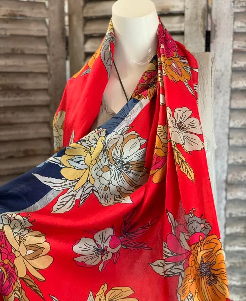 7.19 Cosmo Silk Scarves-Coconut