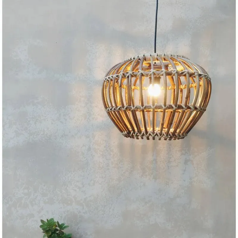 Accent Rattan Ceiling Lamp