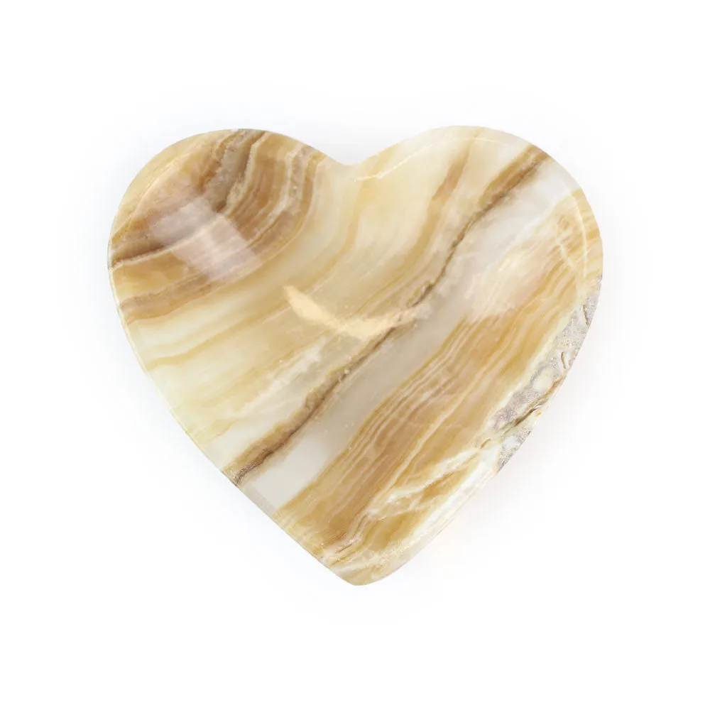 Amber Onyx Heart Bowl