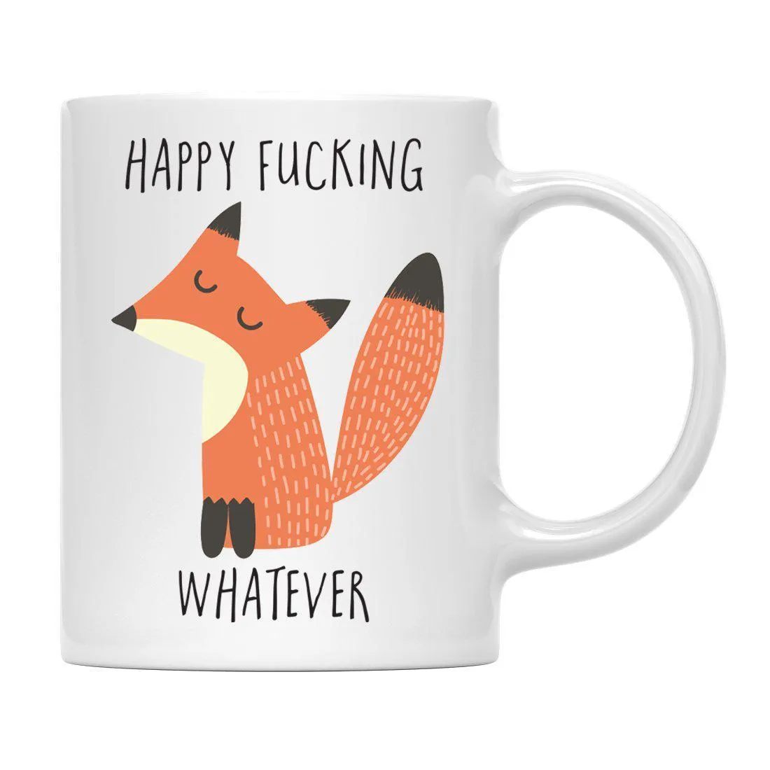 Andaz Press 11oz Funny Rude Fox Graphic Coffee Mug