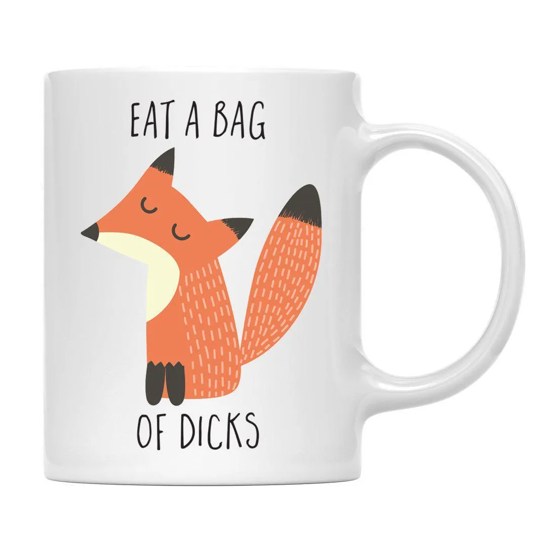 Andaz Press 11oz Funny Rude Fox Graphic Coffee Mug