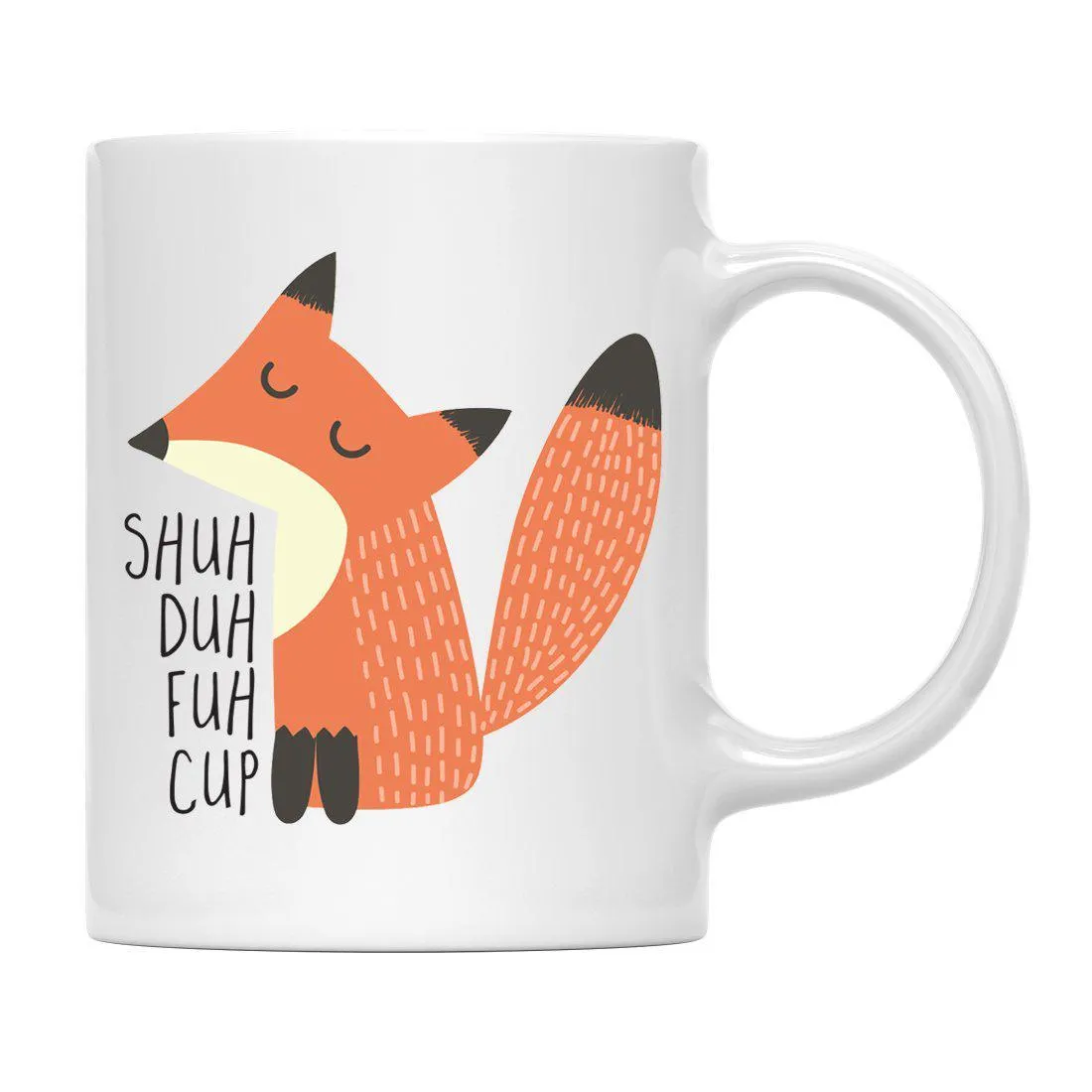 Andaz Press 11oz Funny Rude Fox Graphic Coffee Mug