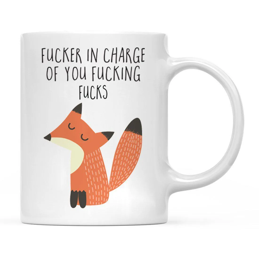 Andaz Press 11oz Funny Rude Fox Graphic Coffee Mug