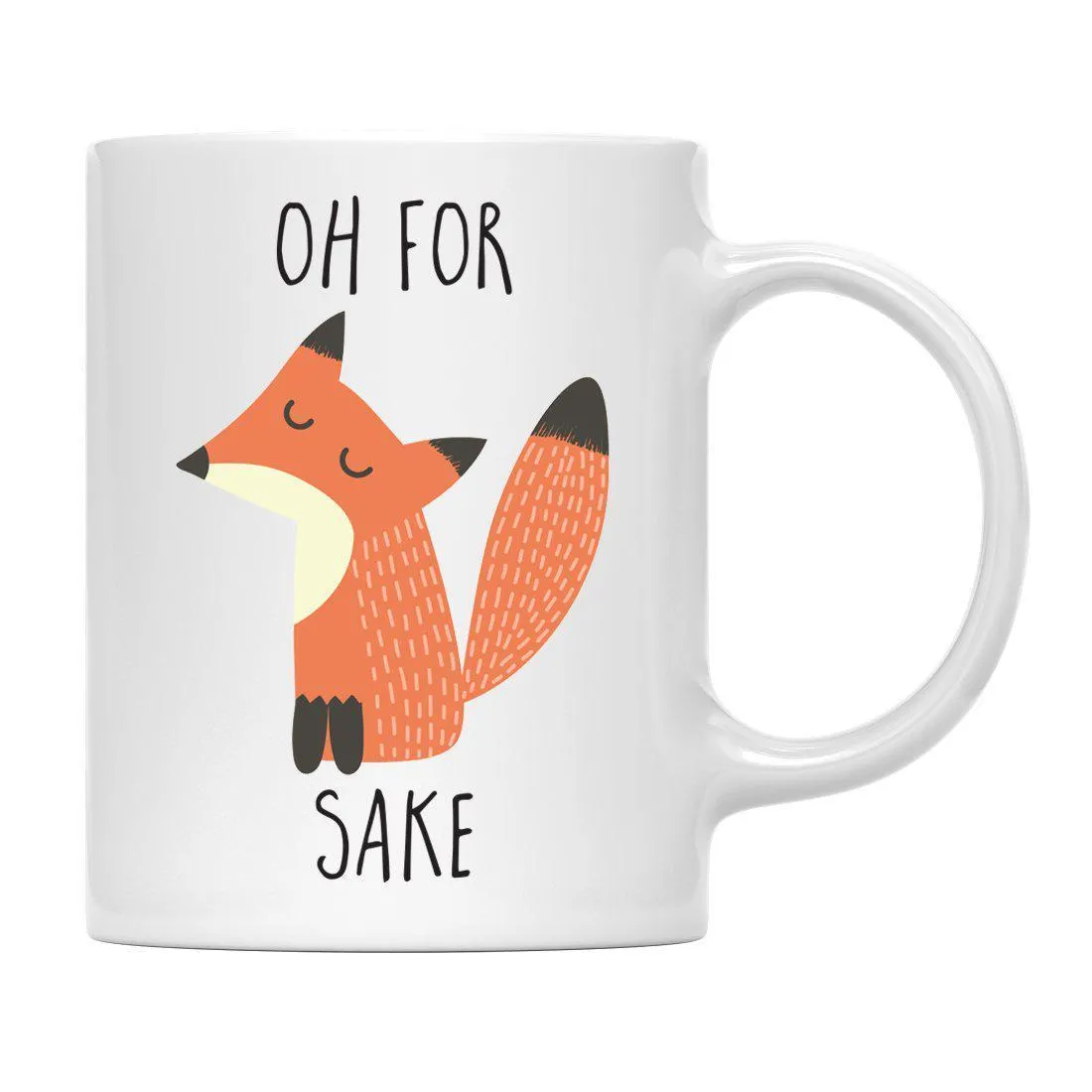 Andaz Press 11oz Funny Rude Fox Graphic Coffee Mug