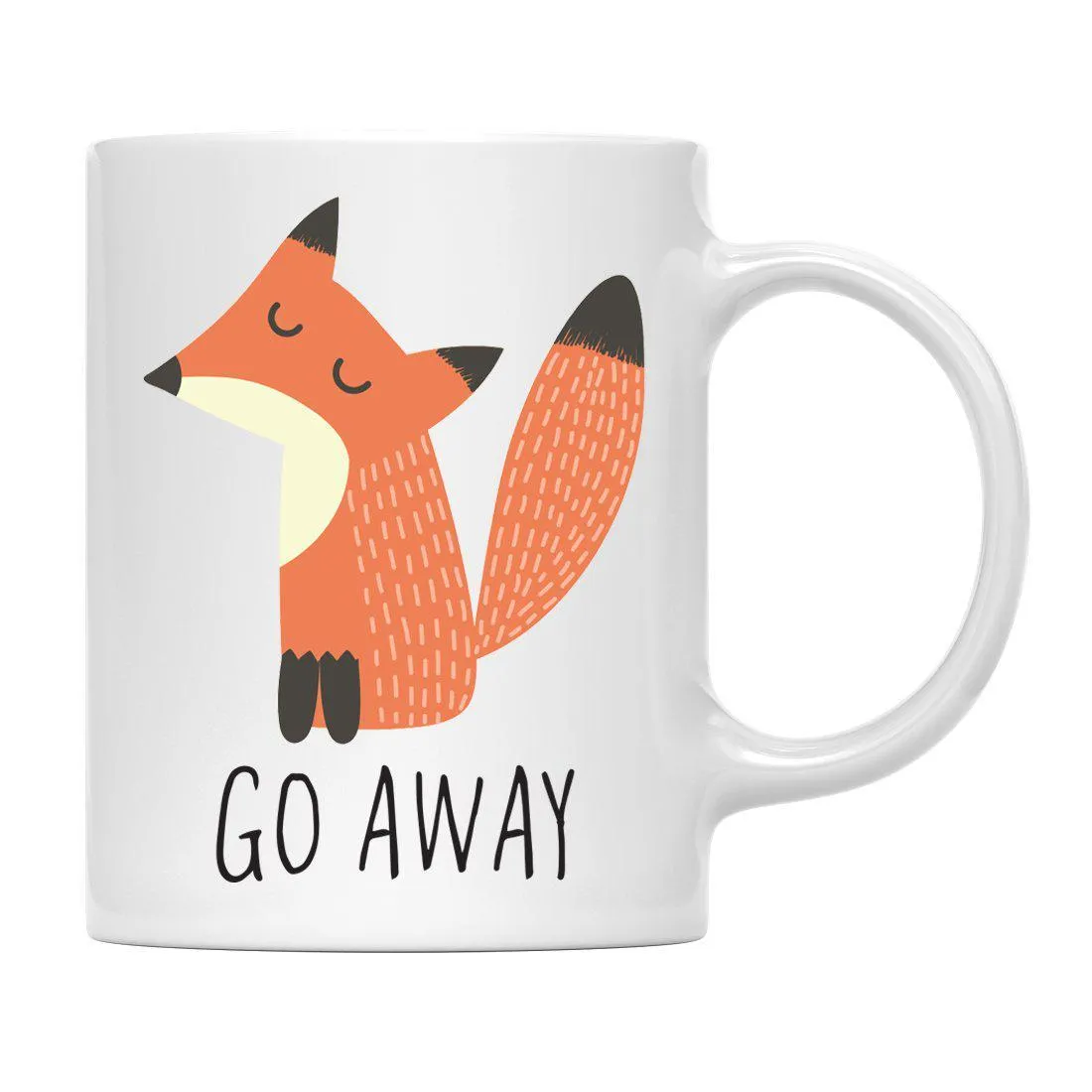 Andaz Press 11oz Funny Rude Fox Graphic Coffee Mug