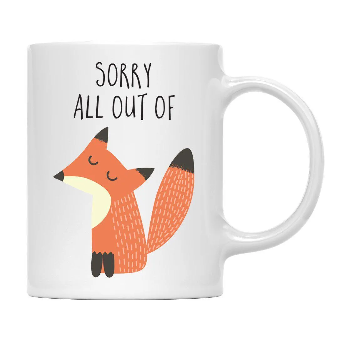 Andaz Press 11oz Funny Rude Fox Graphic Coffee Mug