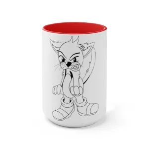 Angry Cat Accent Mug