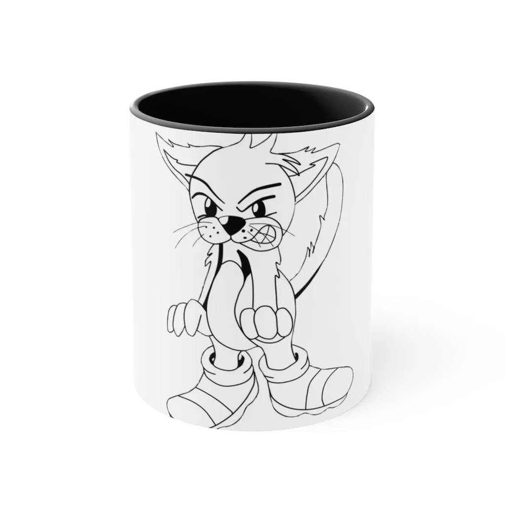 Angry Cat Accent Mug