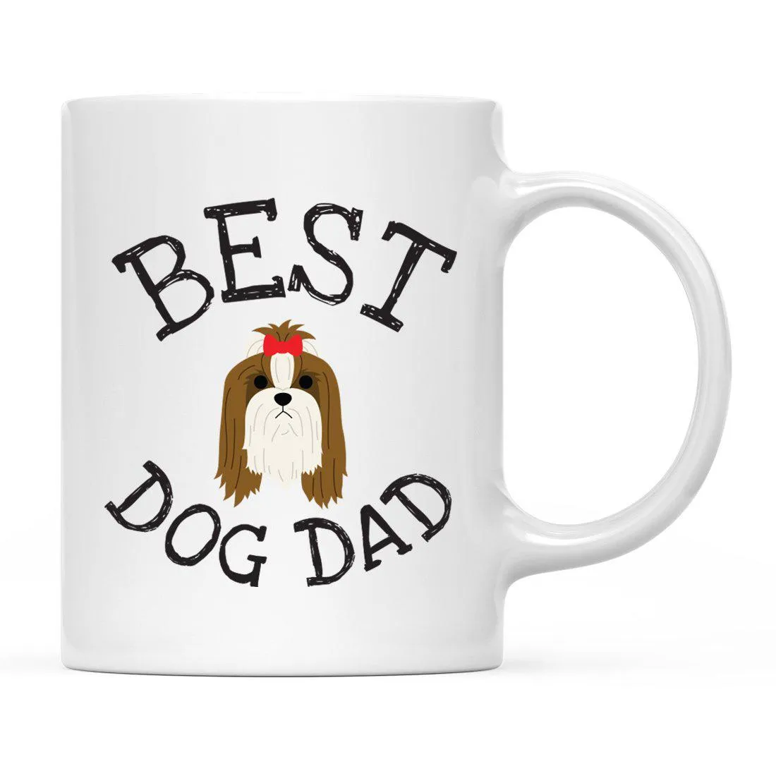 Best Dog Dad Dog Graphic Ceramic Coffee Mug