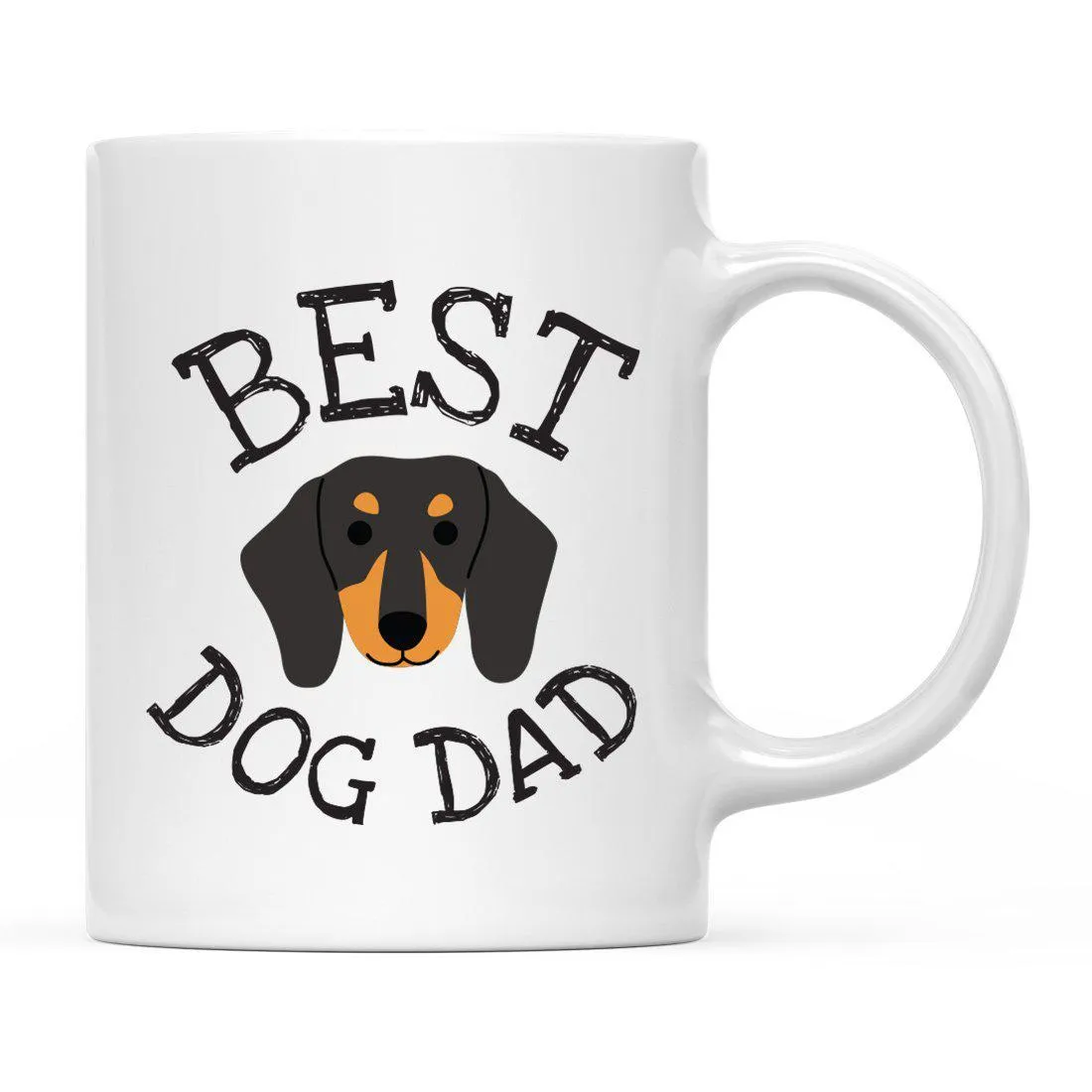 Best Dog Dad Dog Graphic Ceramic Coffee Mug