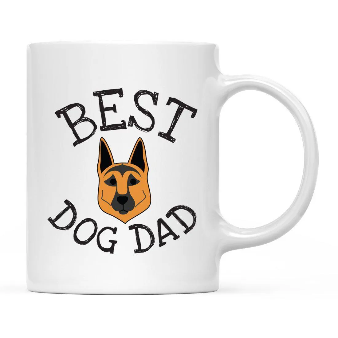 Best Dog Dad Dog Graphic Ceramic Coffee Mug