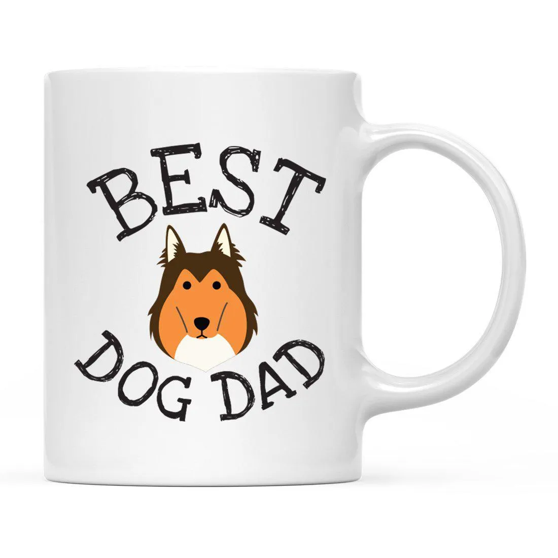 Best Dog Dad Dog Graphic Ceramic Coffee Mug