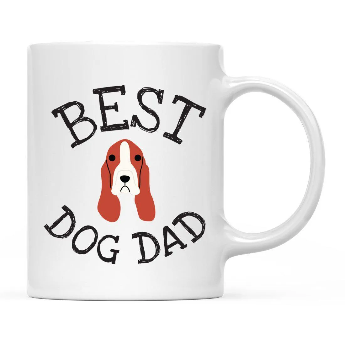 Best Dog Dad Dog Graphic Ceramic Coffee Mug