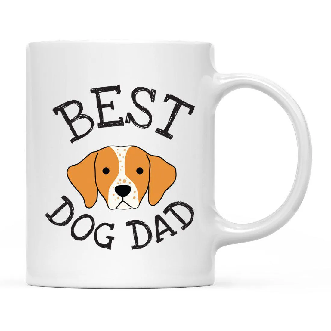 Best Dog Dad Dog Graphic Ceramic Coffee Mug