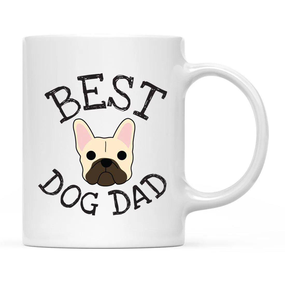 Best Dog Dad Dog Graphic Ceramic Coffee Mug