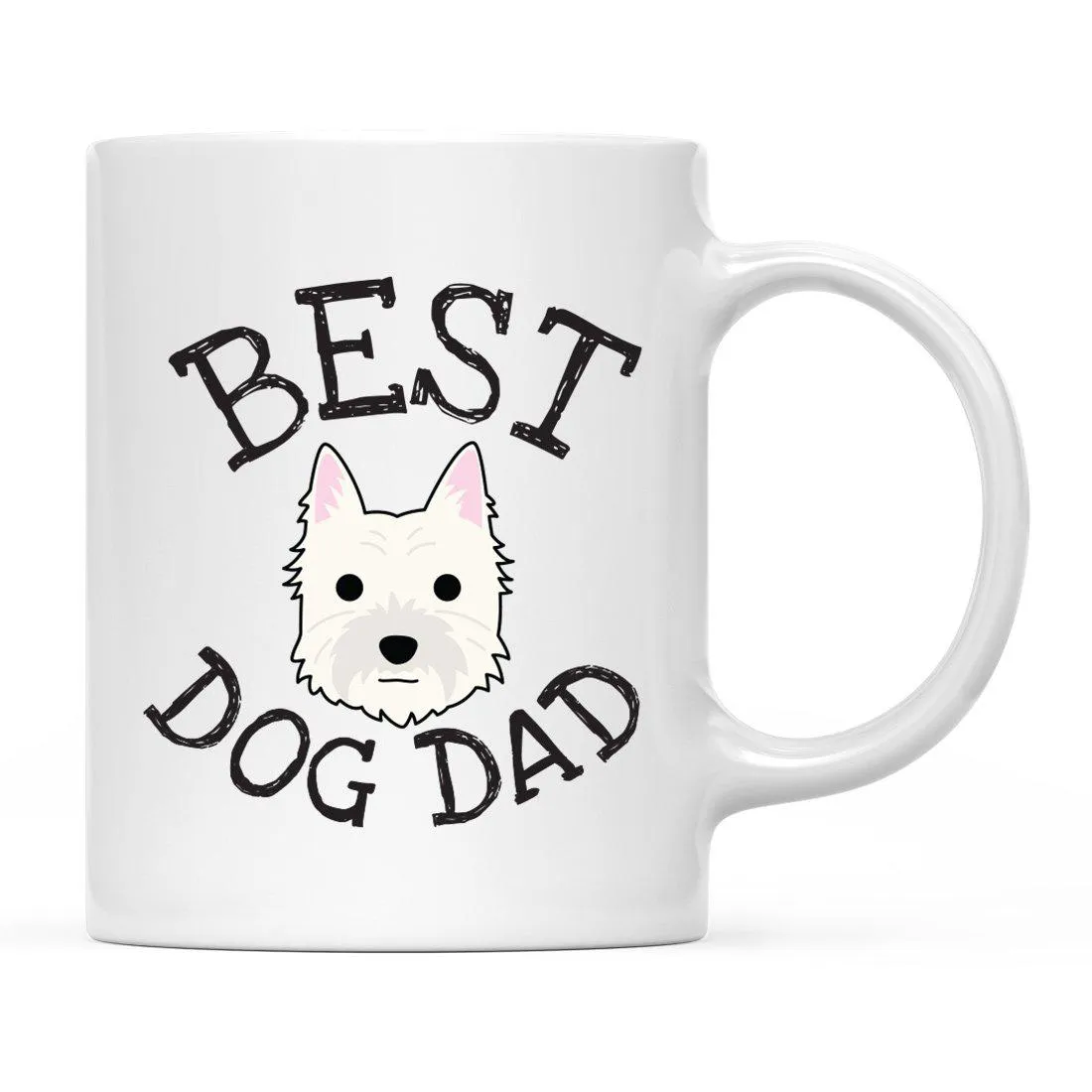 Best Dog Dad Dog Graphic Ceramic Coffee Mug