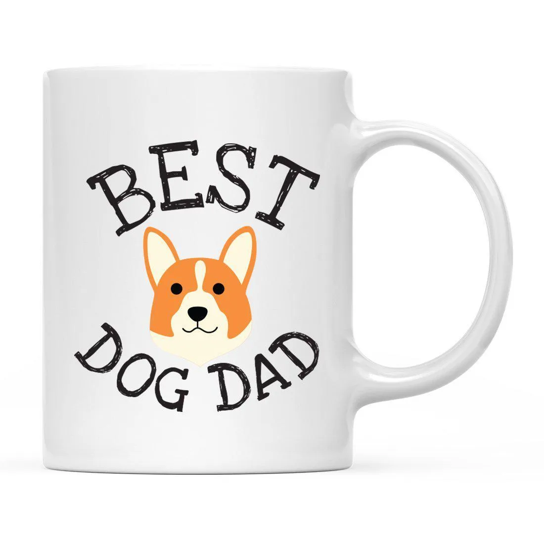 Best Dog Dad Dog Graphic Ceramic Coffee Mug