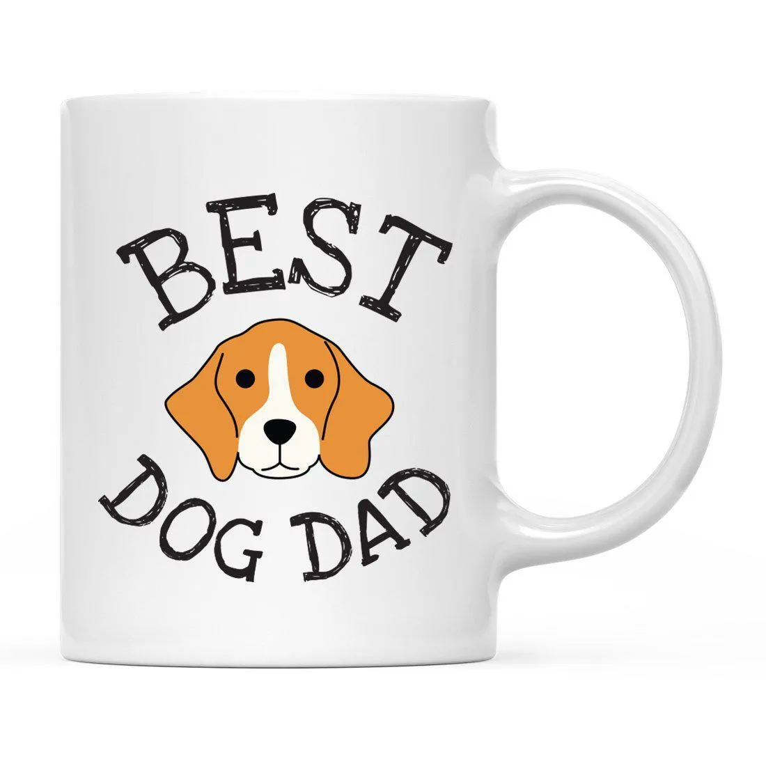 Best Dog Dad Dog Graphic Ceramic Coffee Mug