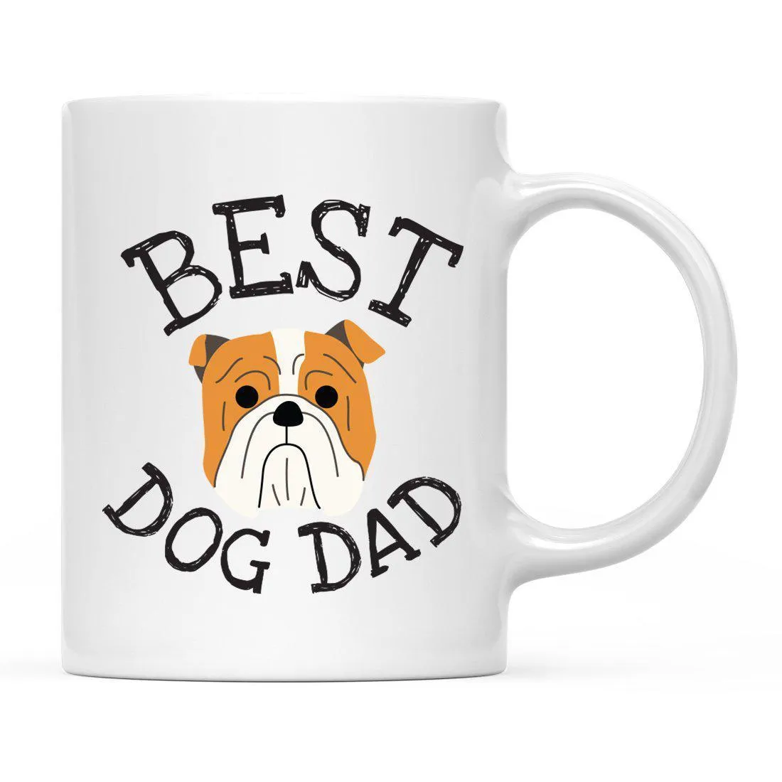 Best Dog Dad Dog Graphic Ceramic Coffee Mug