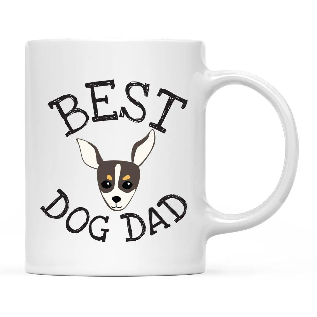 Best Dog Dad Dog Graphic Ceramic Coffee Mug