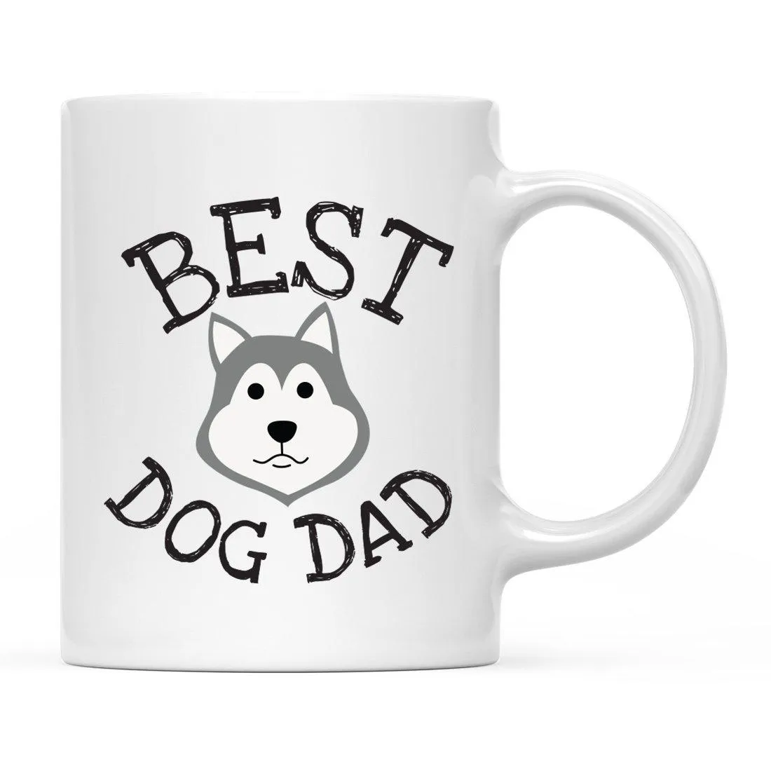 Best Dog Dad Dog Graphic Ceramic Coffee Mug