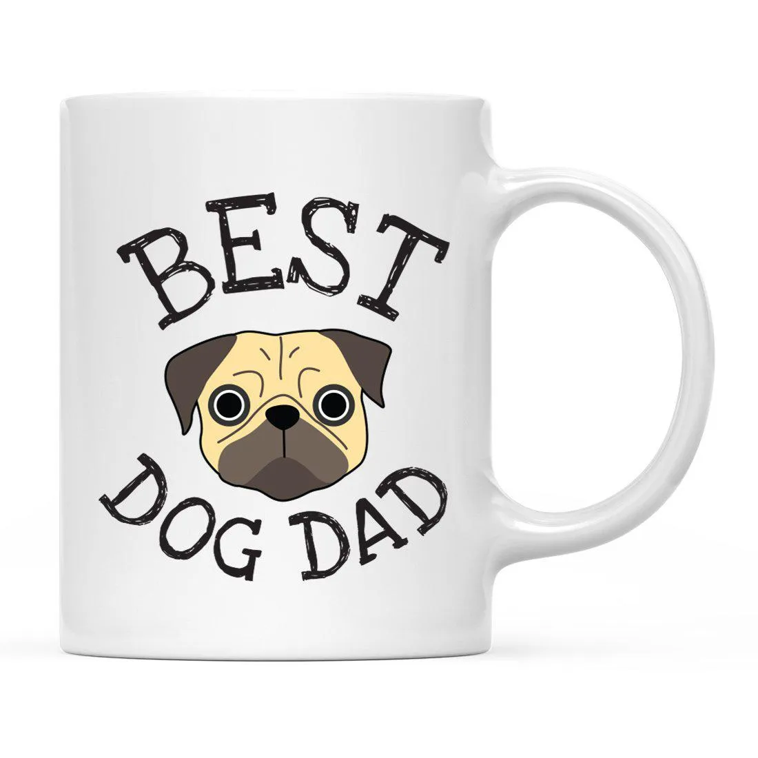 Best Dog Dad Dog Graphic Ceramic Coffee Mug