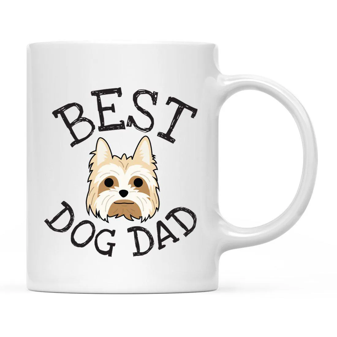 Best Dog Dad Dog Graphic Ceramic Coffee Mug