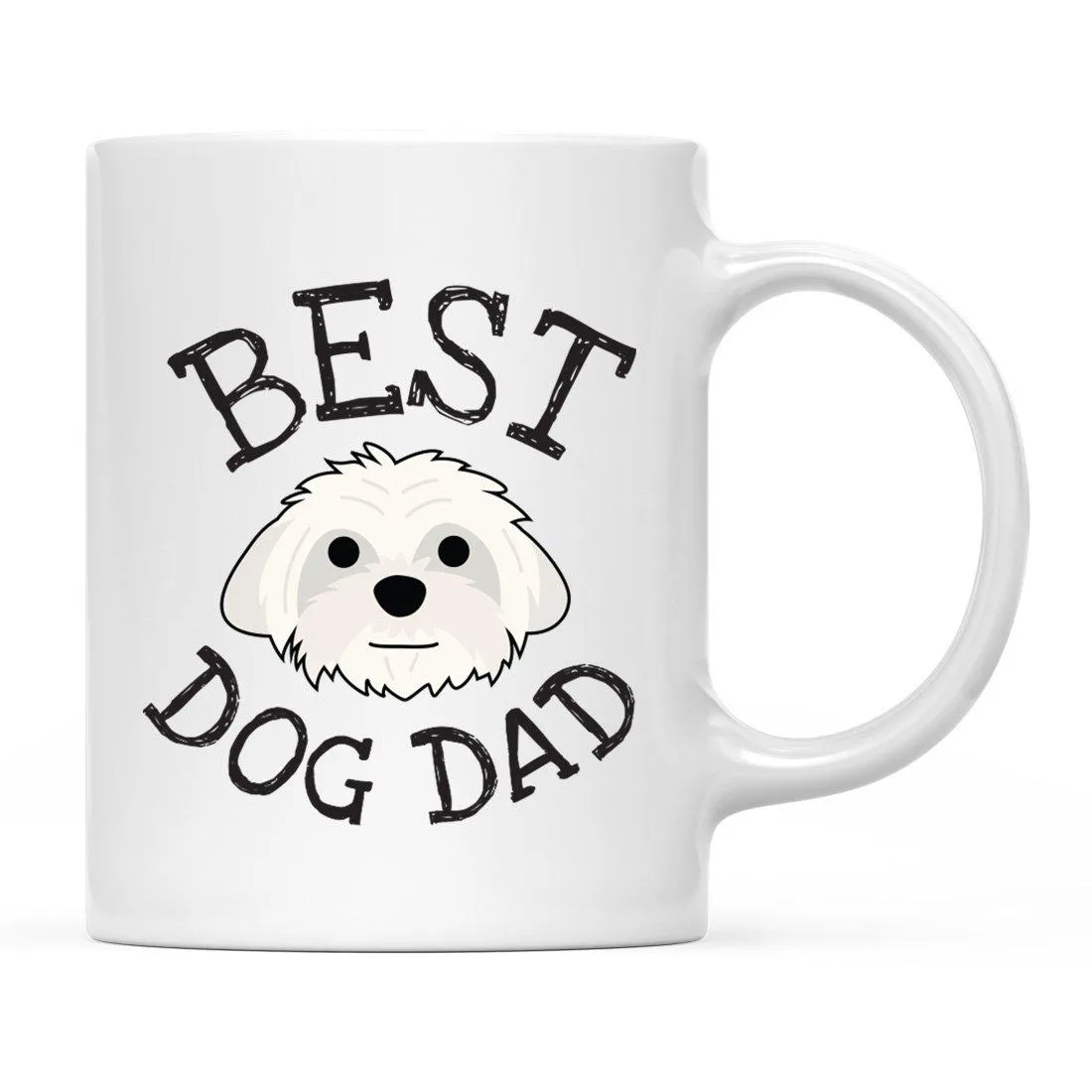 Best Dog Dad Dog Graphic Ceramic Coffee Mug