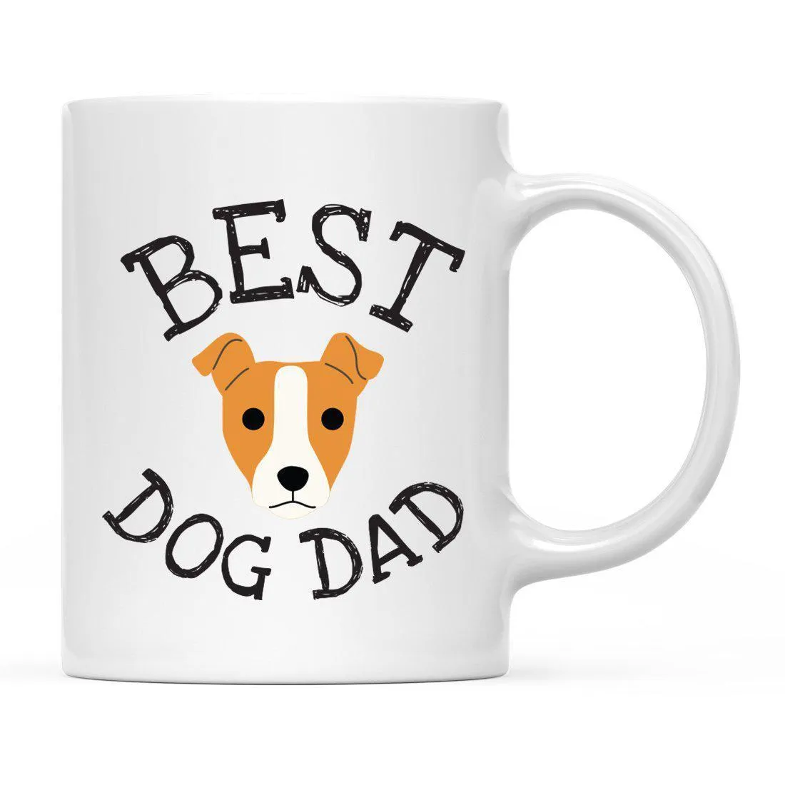 Best Dog Dad Dog Graphic Ceramic Coffee Mug