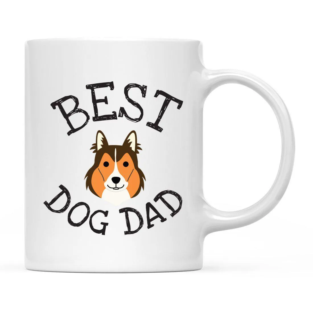 Best Dog Dad Dog Graphic Ceramic Coffee Mug