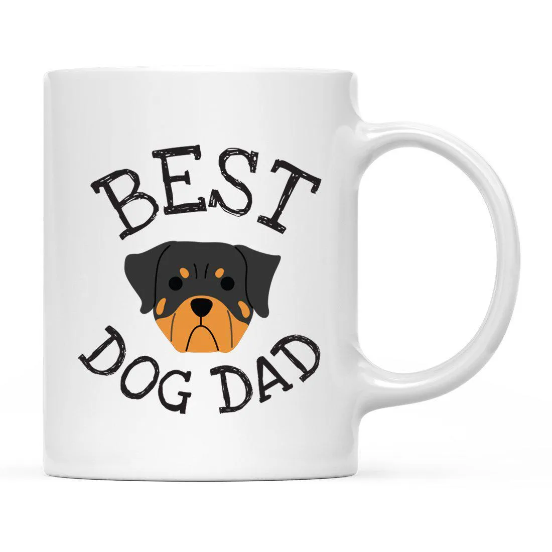 Best Dog Dad Dog Graphic Ceramic Coffee Mug