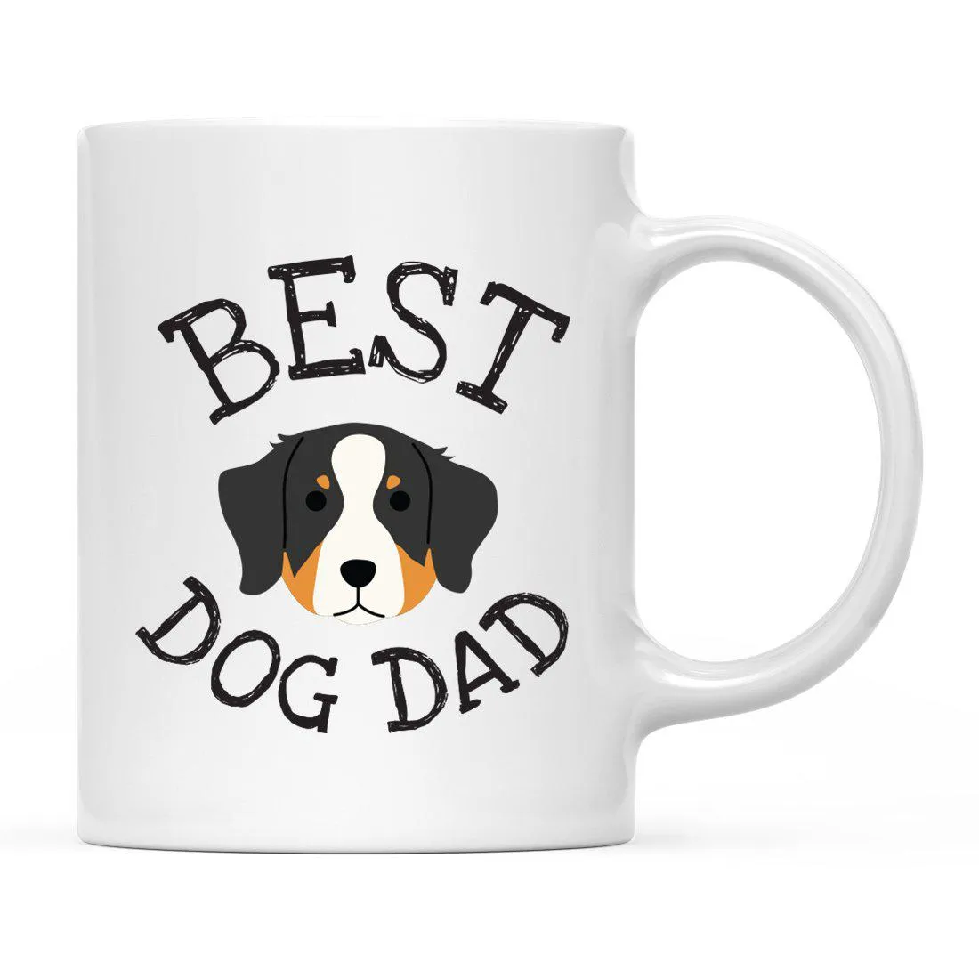 Best Dog Dad Dog Graphic Ceramic Coffee Mug