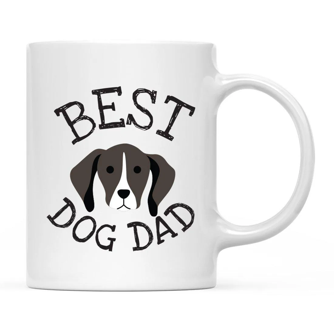 Best Dog Dad Dog Graphic Ceramic Coffee Mug