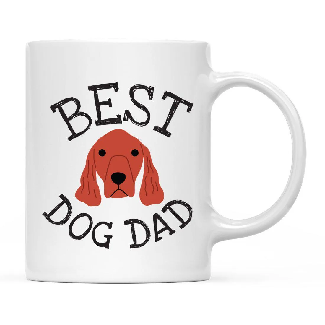 Best Dog Dad Dog Graphic Ceramic Coffee Mug