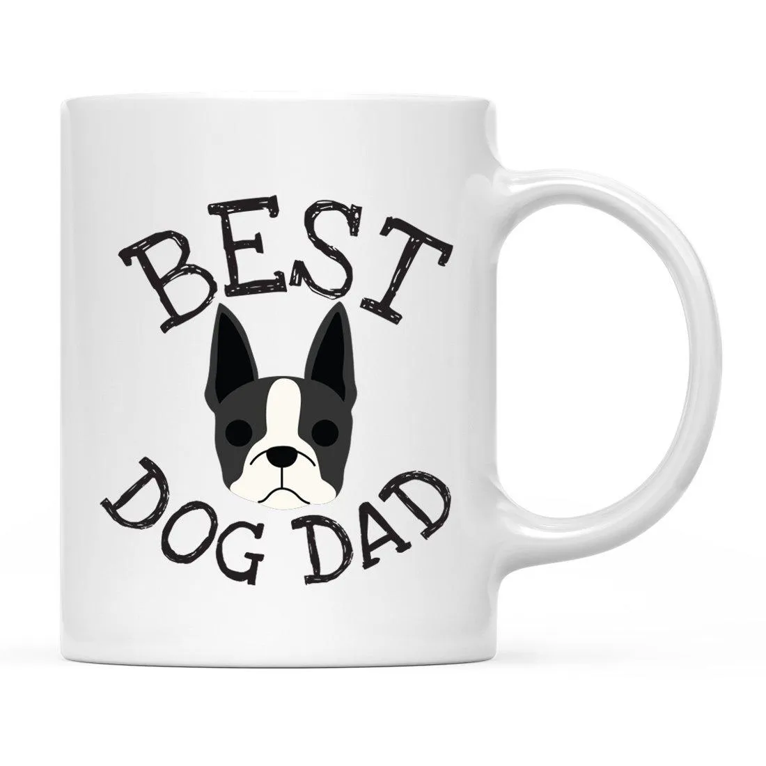 Best Dog Dad Dog Graphic Ceramic Coffee Mug