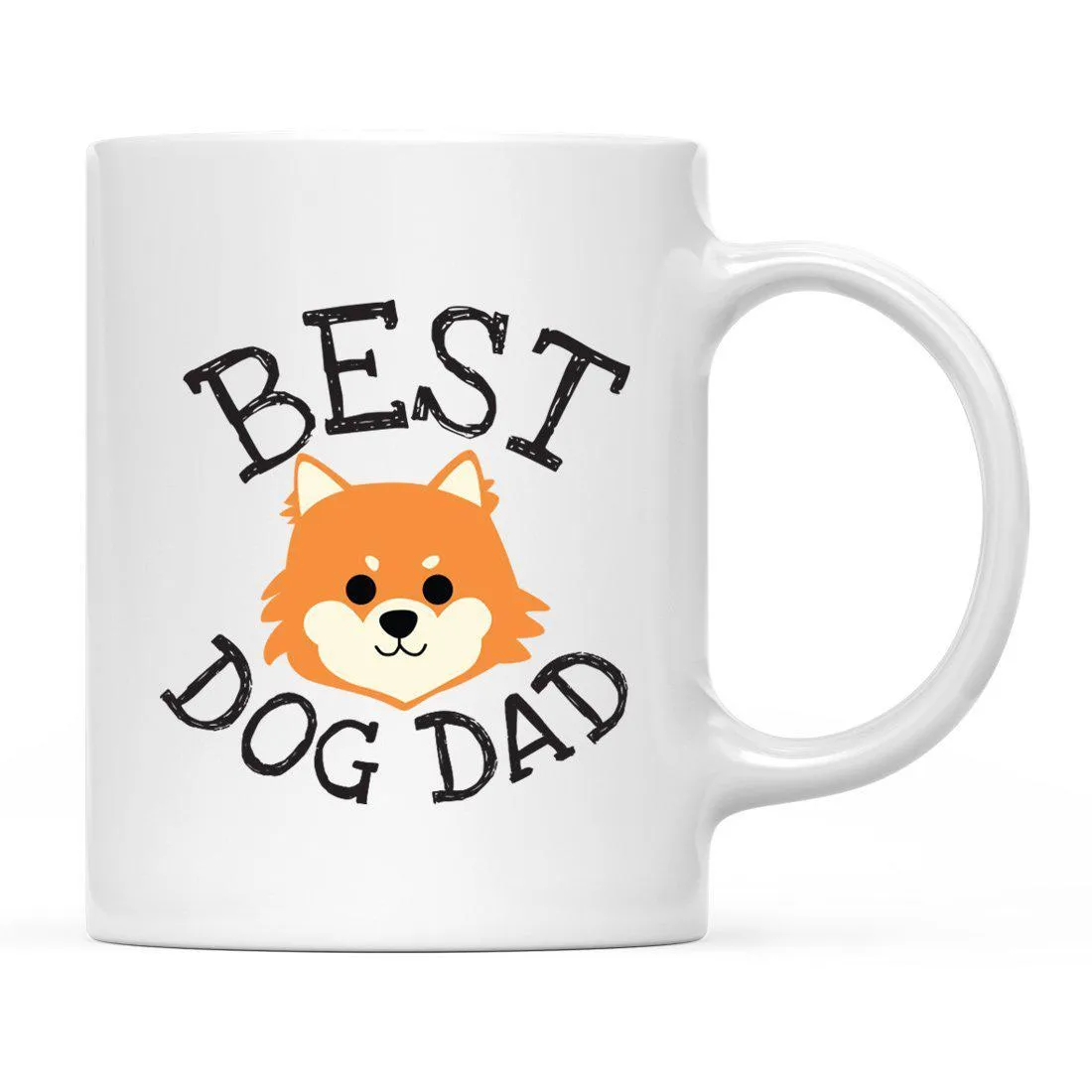 Best Dog Dad Dog Graphic Ceramic Coffee Mug