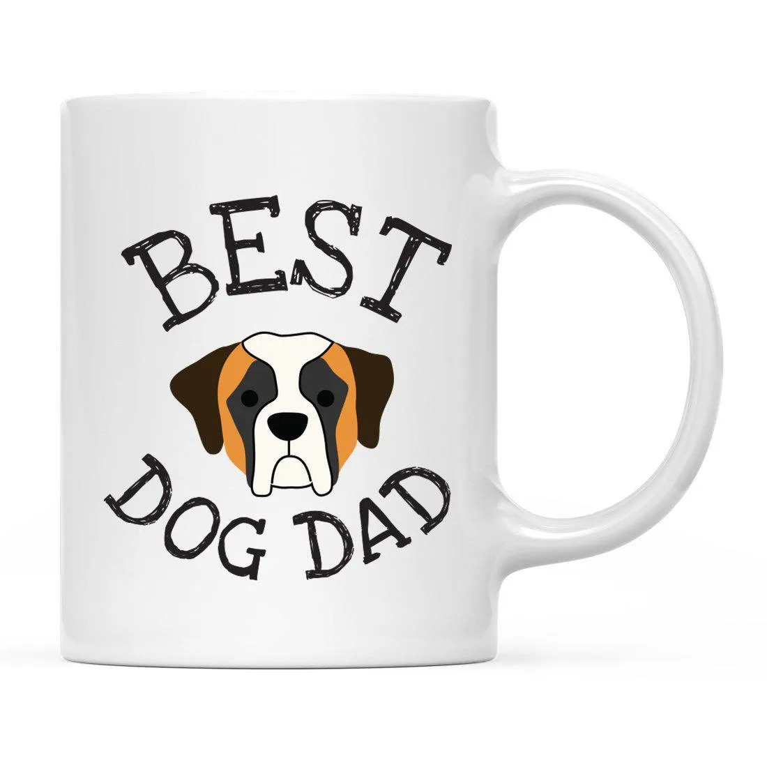 Best Dog Dad Dog Graphic Ceramic Coffee Mug