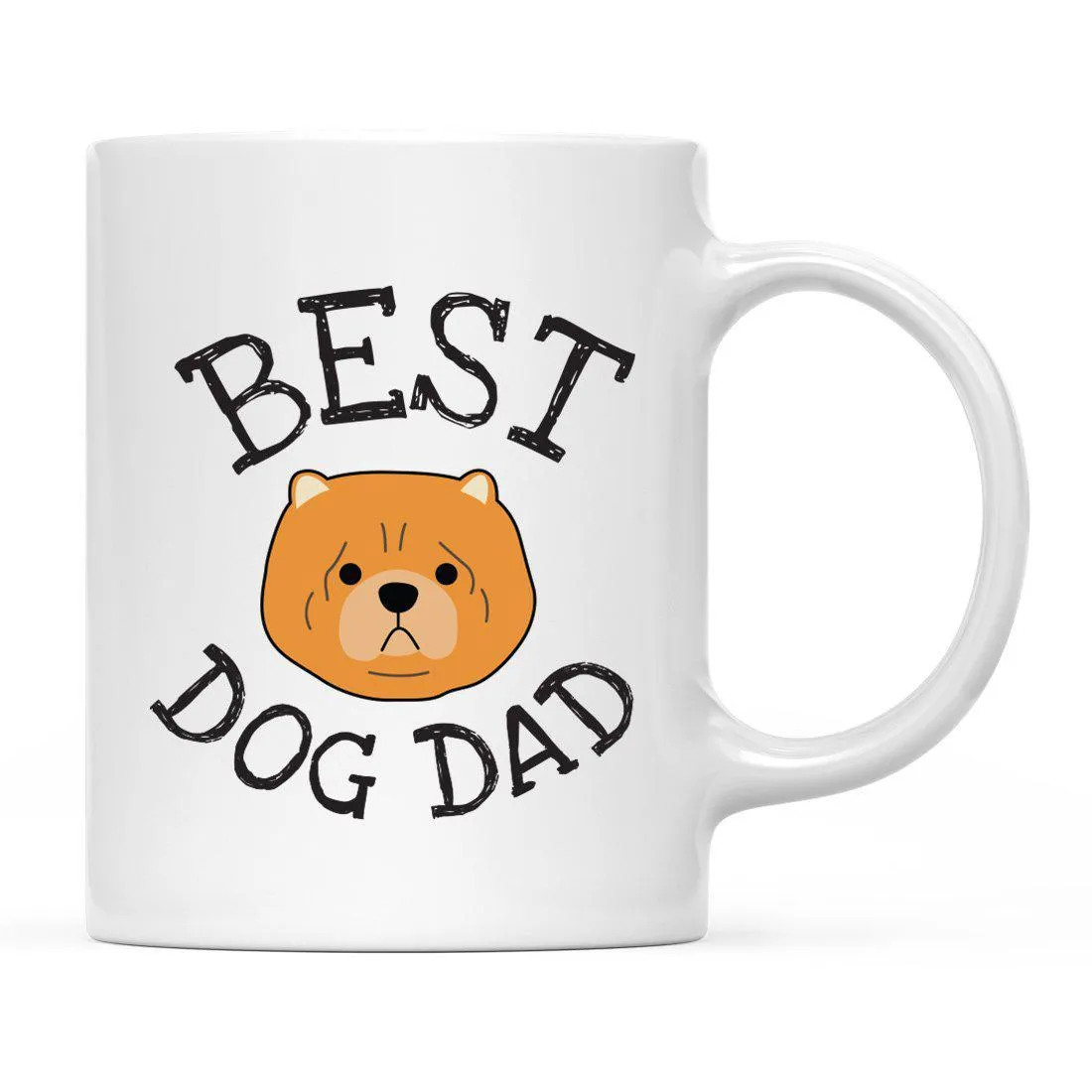 Best Dog Dad Dog Graphic Ceramic Coffee Mug