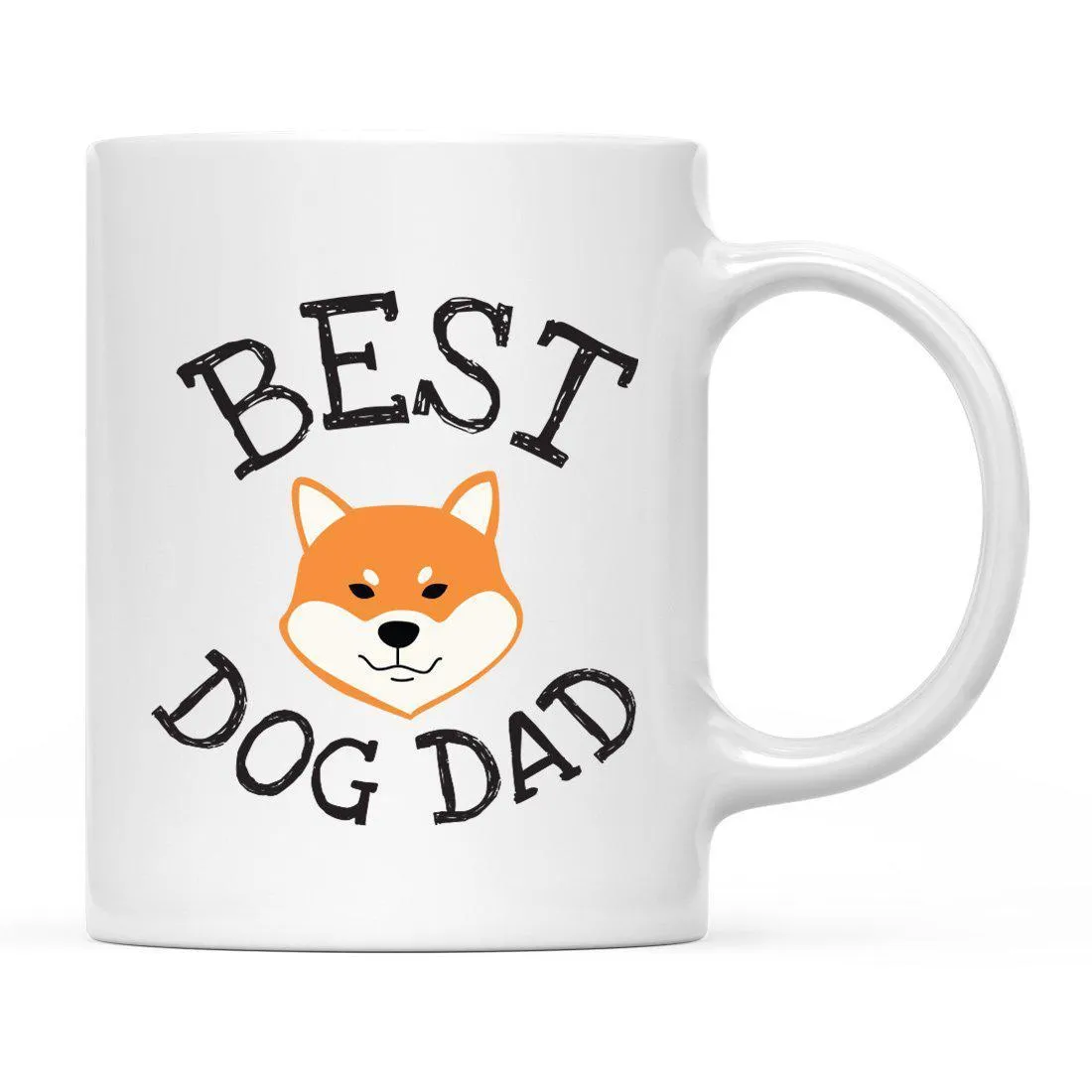 Best Dog Dad Dog Graphic Ceramic Coffee Mug