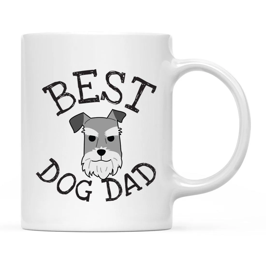 Best Dog Dad Dog Graphic Ceramic Coffee Mug