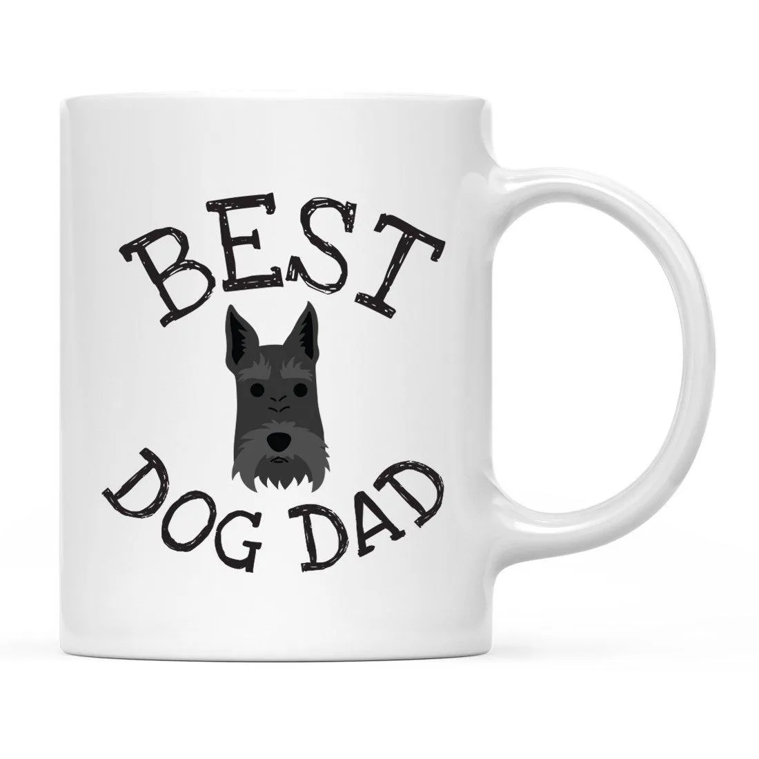 Best Dog Dad Dog Graphic Ceramic Coffee Mug