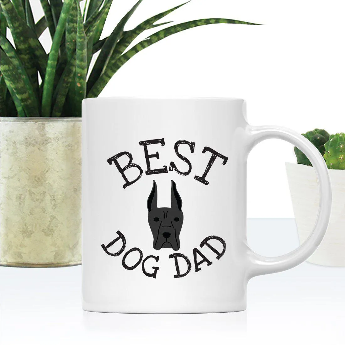 Best Dog Dad Dog Graphic Ceramic Coffee Mug