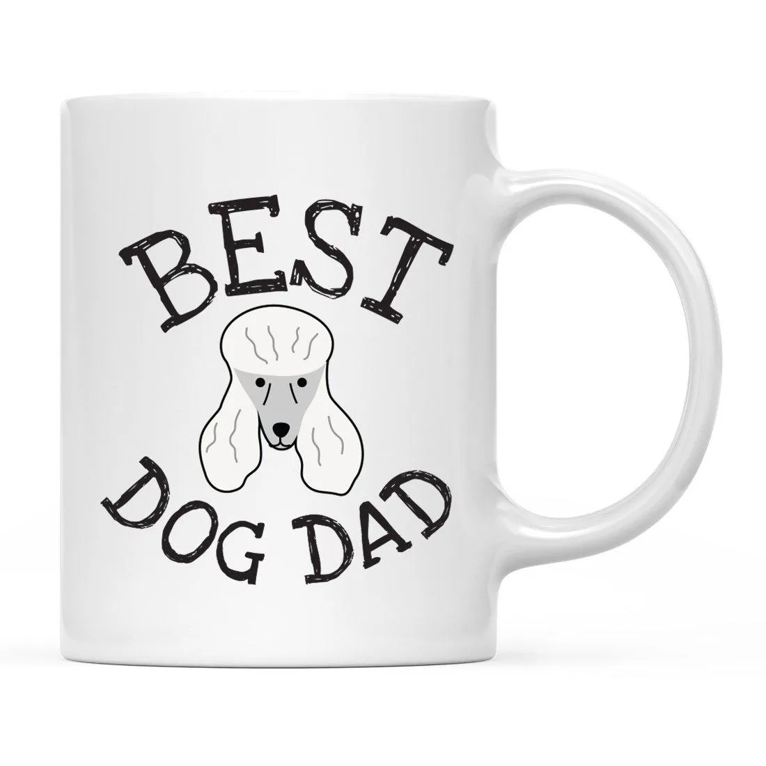 Best Dog Dad Dog Graphic Ceramic Coffee Mug