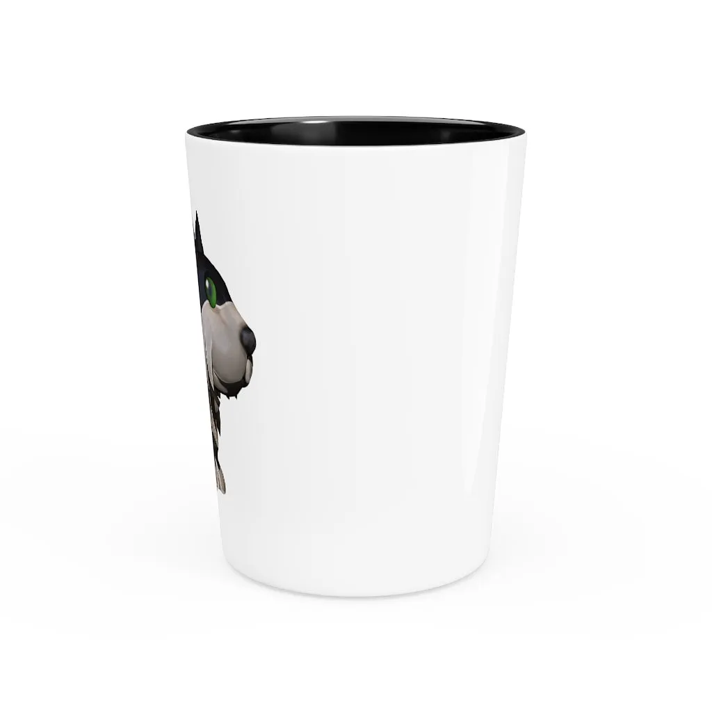 Black Dog Shot Glass