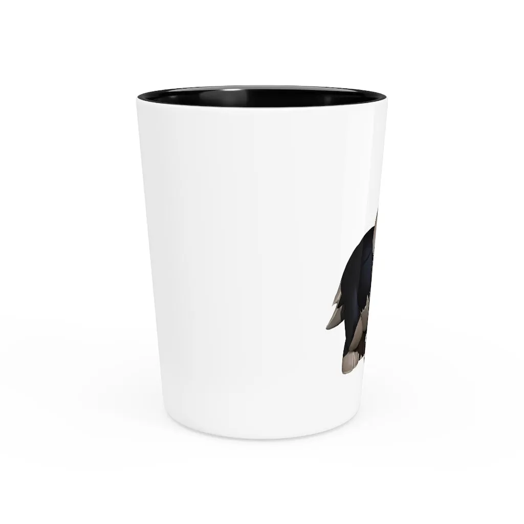 Black Dog Shot Glass